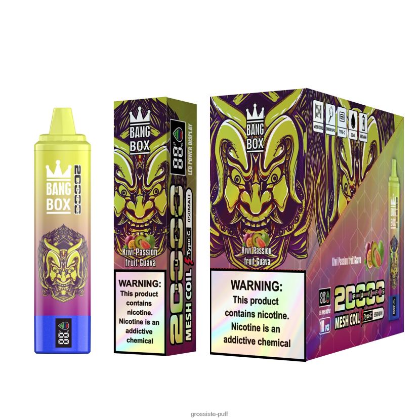 Bang Box 20000 Kiwi Passion Fruit Guava 0FPL40127