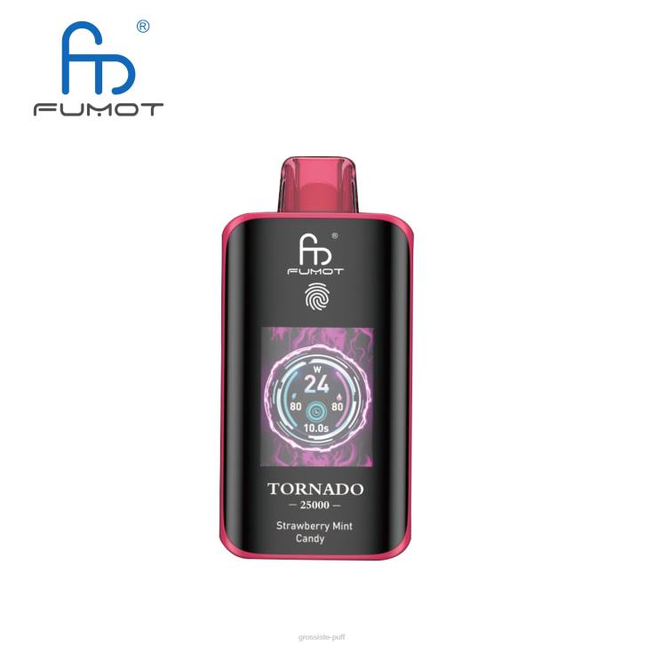 Fumot Tornado 25000 Disposable Vape Strawberry Mint Candy D06T15 Fumot Tornado 25000 Disposable Vape Strawberry Mint Candy D06T15