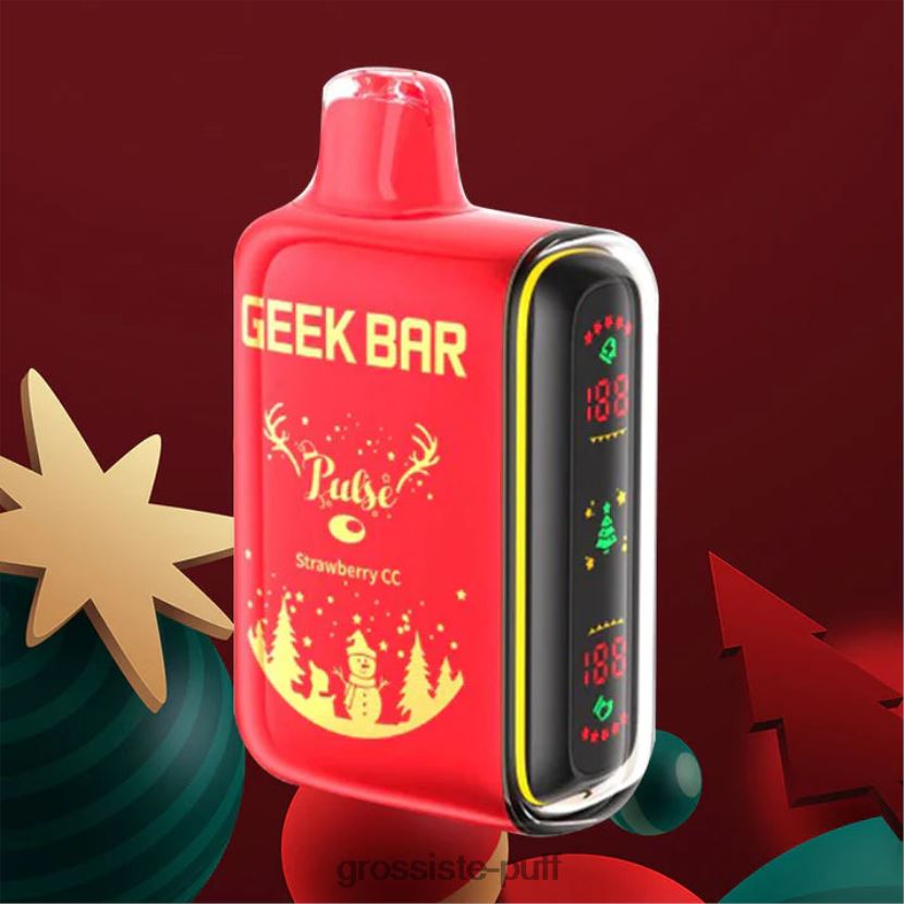 GEEK BAR Pulse Holiday Edition 7500 PUFFS/15000 PUFFS Strawberry Cc 0FPL4086