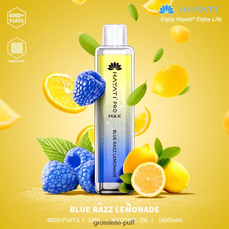 Hayati Pro Max 4000 86Z02151 Blue Razz Lemonade