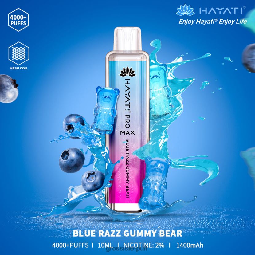 Hayati Pro Max 4000 Blue Razz Gummy Bear 0FPL40183