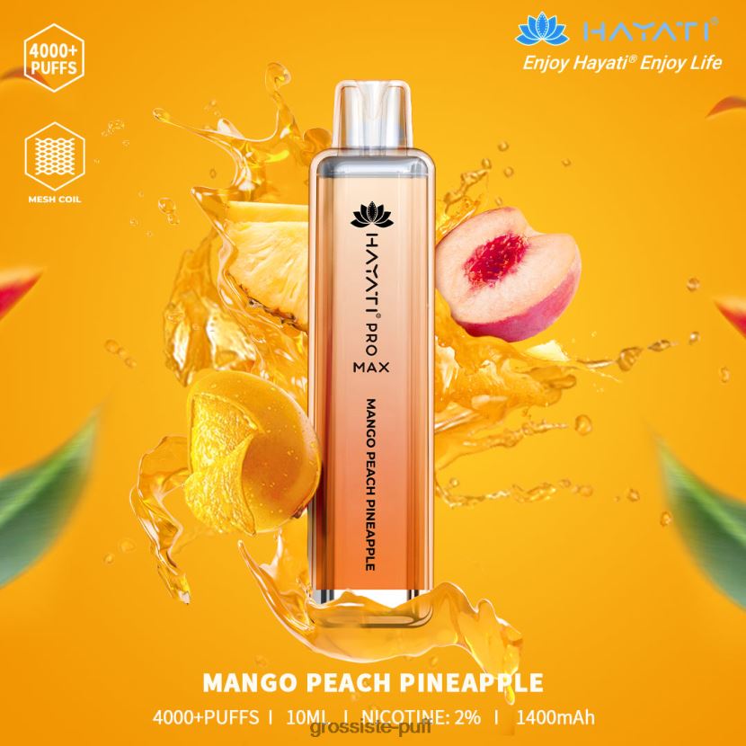 Hayati Pro Max 4000 Mango Peach Pineapple 0FPL40165