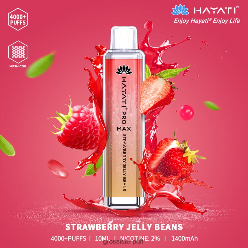 Hayati Pro Max 4000 Strawberry Jelly Beans 0FPL40196