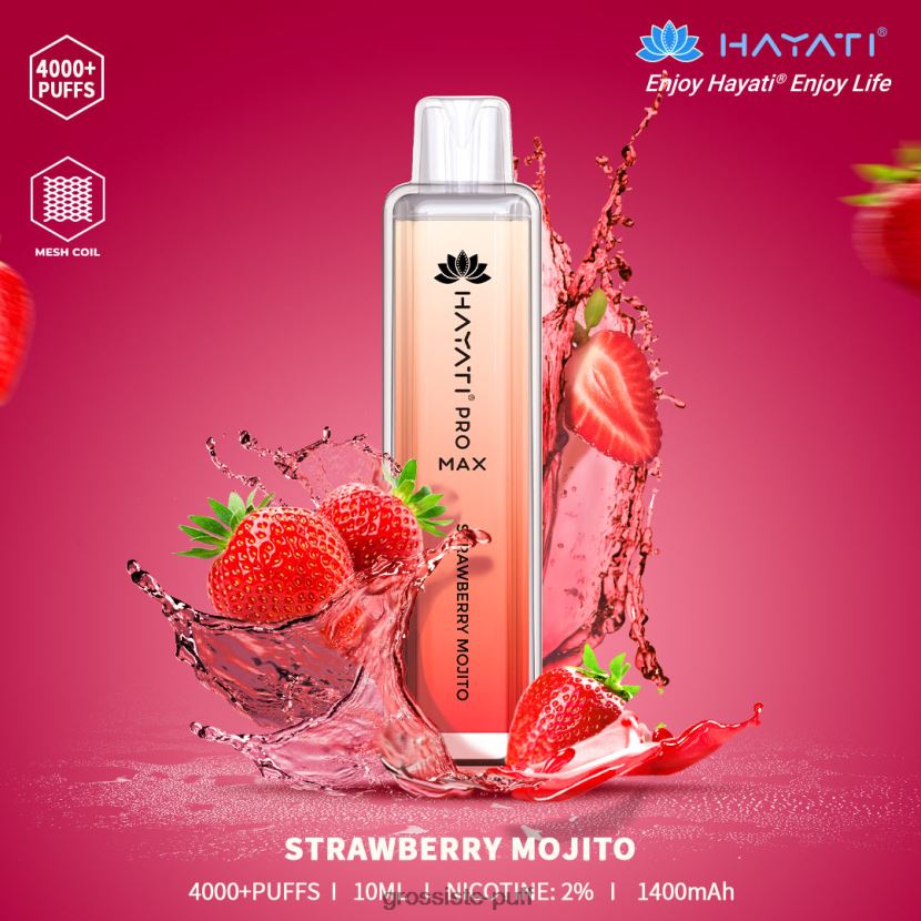 Hayati Pro Max 4000 Strawberry Mojito 0FPL40175