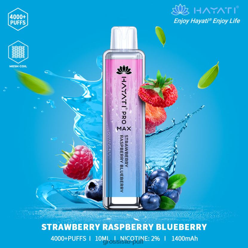 Hayati Pro Max 4000 Strawberry Raspberry Blueberry 0FPL40195