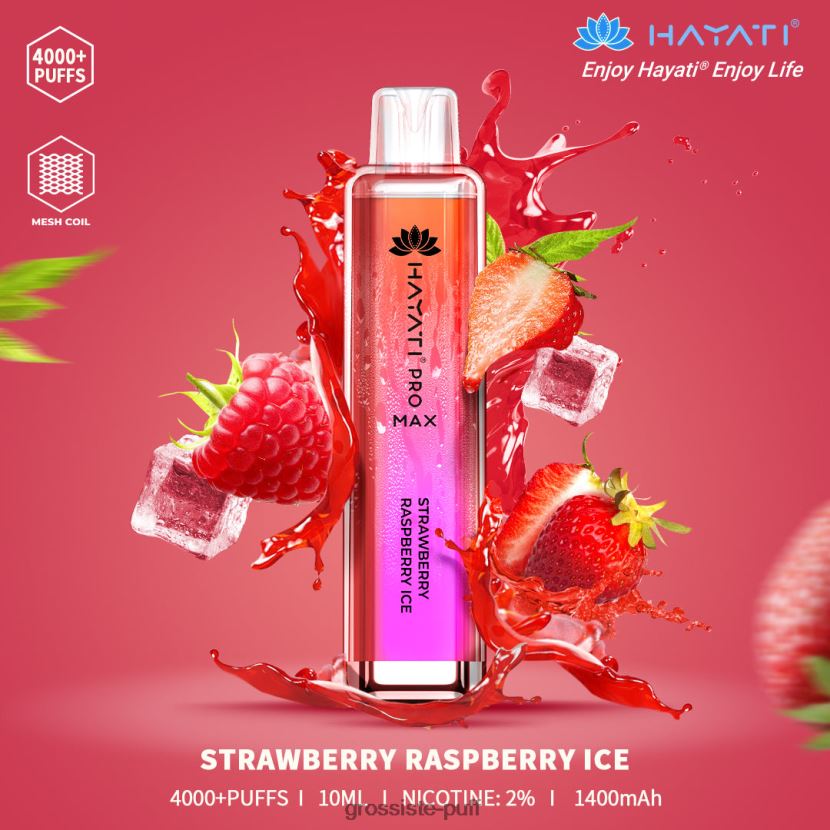 Hayati Pro Max 4000 Strawberry Raspberry Ice 0FPL40176