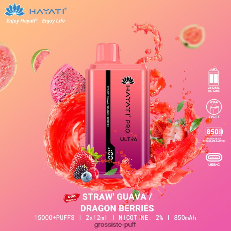 Hayati Pro Ultra 86Z02231 Strawberry Guava/Dragon Berries