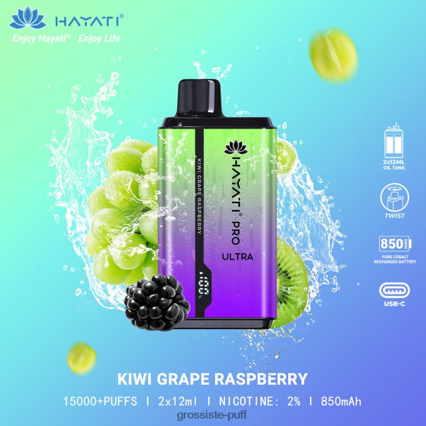 Hayati Pro Ultra Kiwi Grape Raspberry 0FPL40207