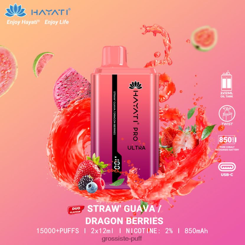 Hayati Pro Ultra Strawberry Guava/Dragon Berries 0FPL40229