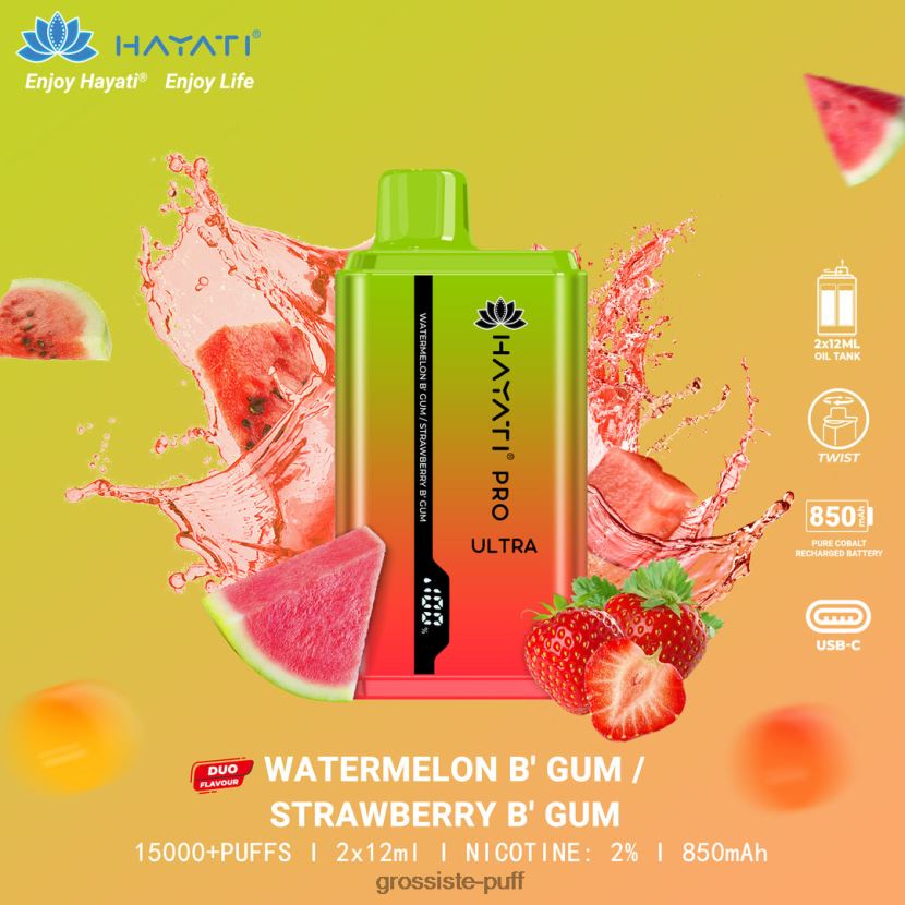 Hayati Pro Ultra Watermelon Bubblegum/Strawberry Bubblegum 0FPL40232