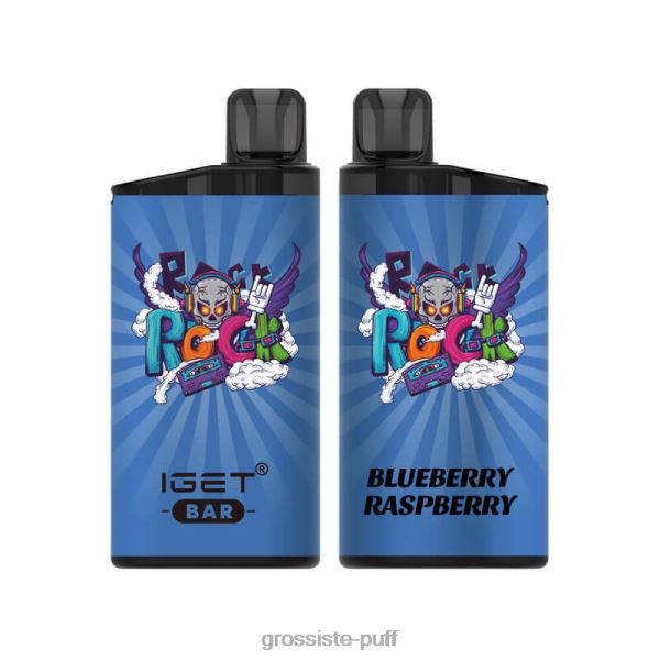Blueberry Raspberry IGET BAR 3500 Puffs 5% Nicotine 206VR837