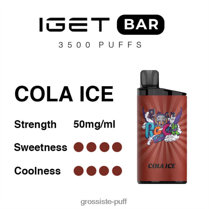 IGET BAR 3500 5% NICOTINE Cola Ice 0FPL4096