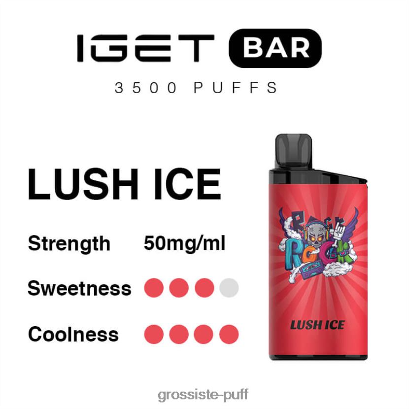 IGET BAR 3500 5% NICOTINE Lush Ice 0FPL4093