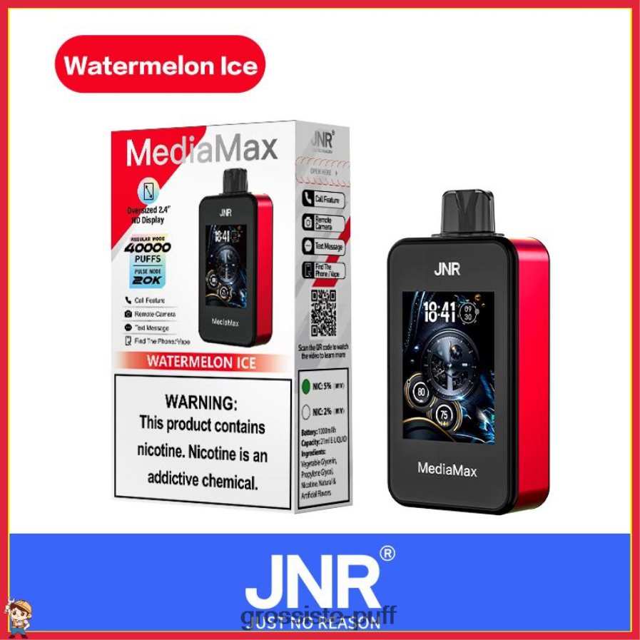 JNR MediaMax 40k Puff Watermelon Ice 0NVL4218