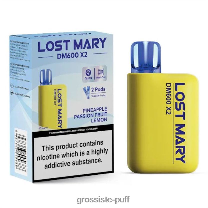 LOST MARY DM600 X2 Pineapple Passion Fruit Lemon 0FPL40478