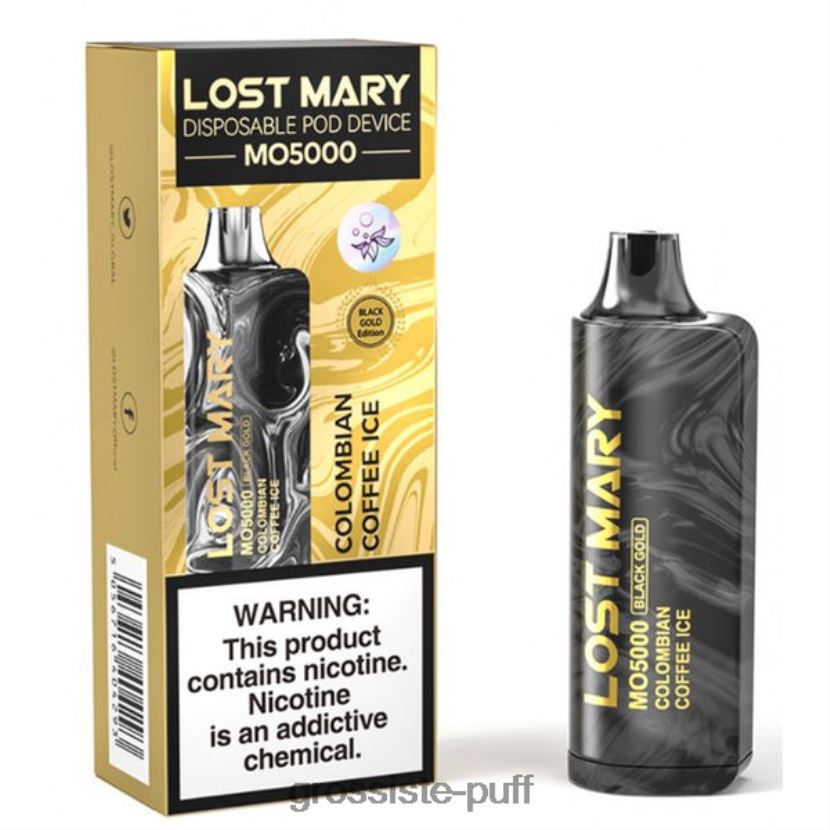 LOST MARY MO5000 Black Gold 10mL Colombian Coffee Ice 0FPL40344