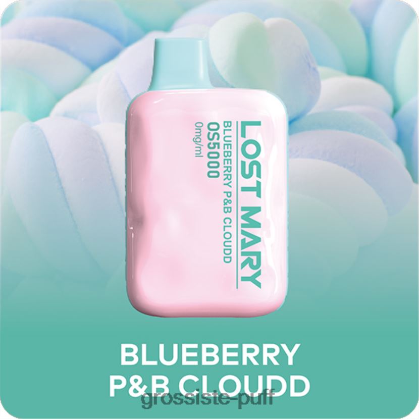 LOST MARY OS5000 0mg/ml Blueberry P&B Cloudd 0FPL40512