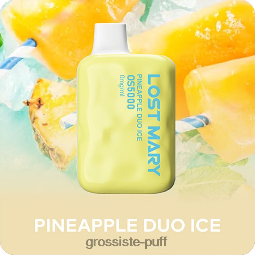 LOST MARY OS5000 0mg/ml Pineapple Duo Ice 0FPL40508