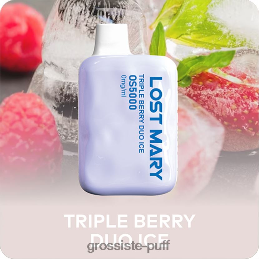 LOST MARY OS5000 0mg/ml Triple Berry Duo Ice 0FPL40504