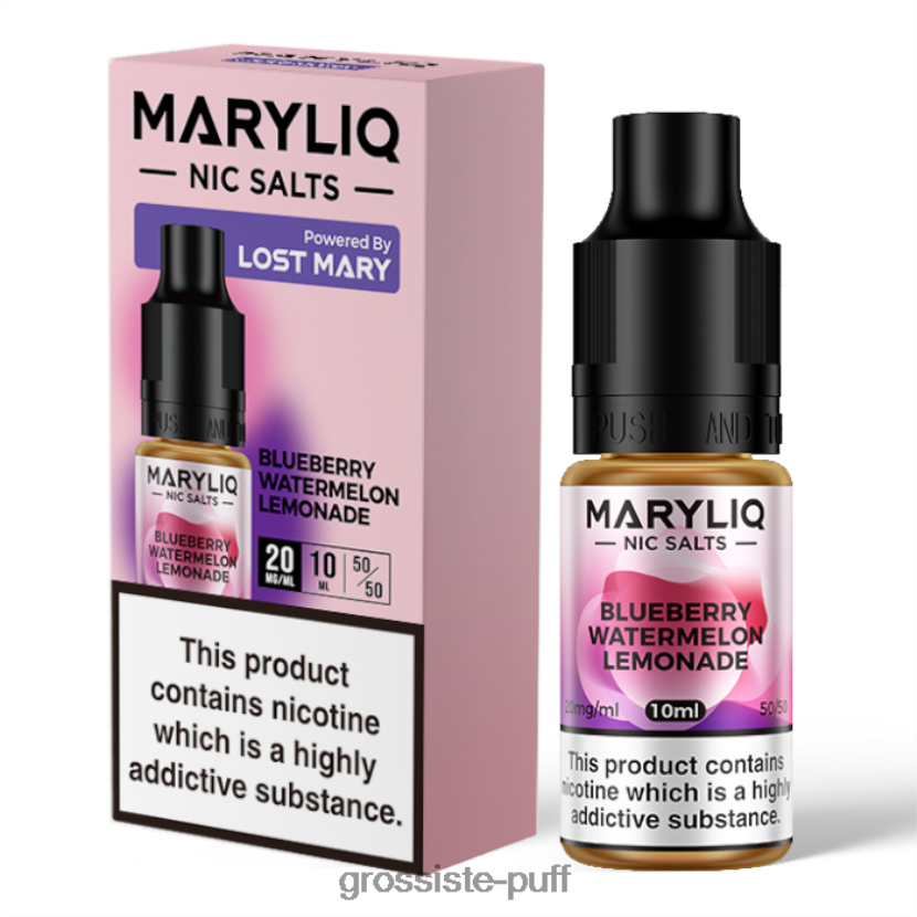 LOST MARY MARYLIQ Nic Salts - 10ml - 20mg Blueberry Watermelon Lemonade 0FPL40442