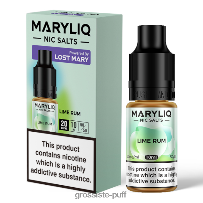 LOST MARY MARYLIQ Nic Salts - 10ml - 20mg Lime Rum 0FPL40448