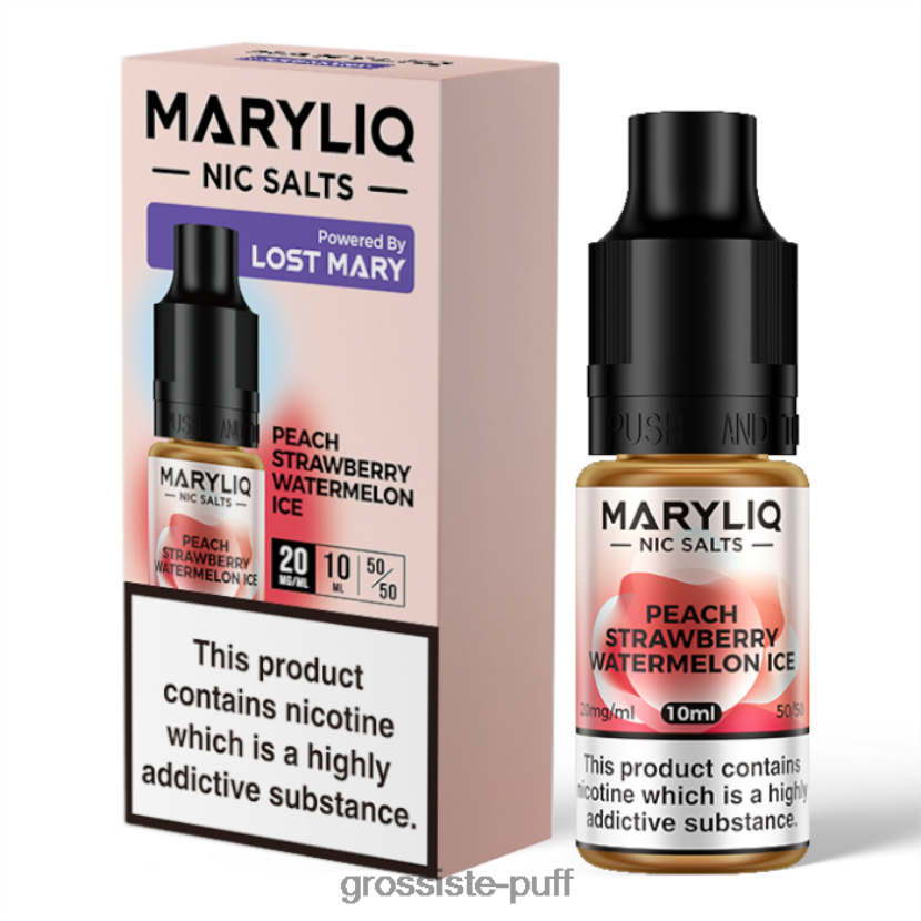 LOST MARY MARYLIQ Nic Salts - 10ml - 20mg Peach Strawberry Watermelon Ice 0FPL40451