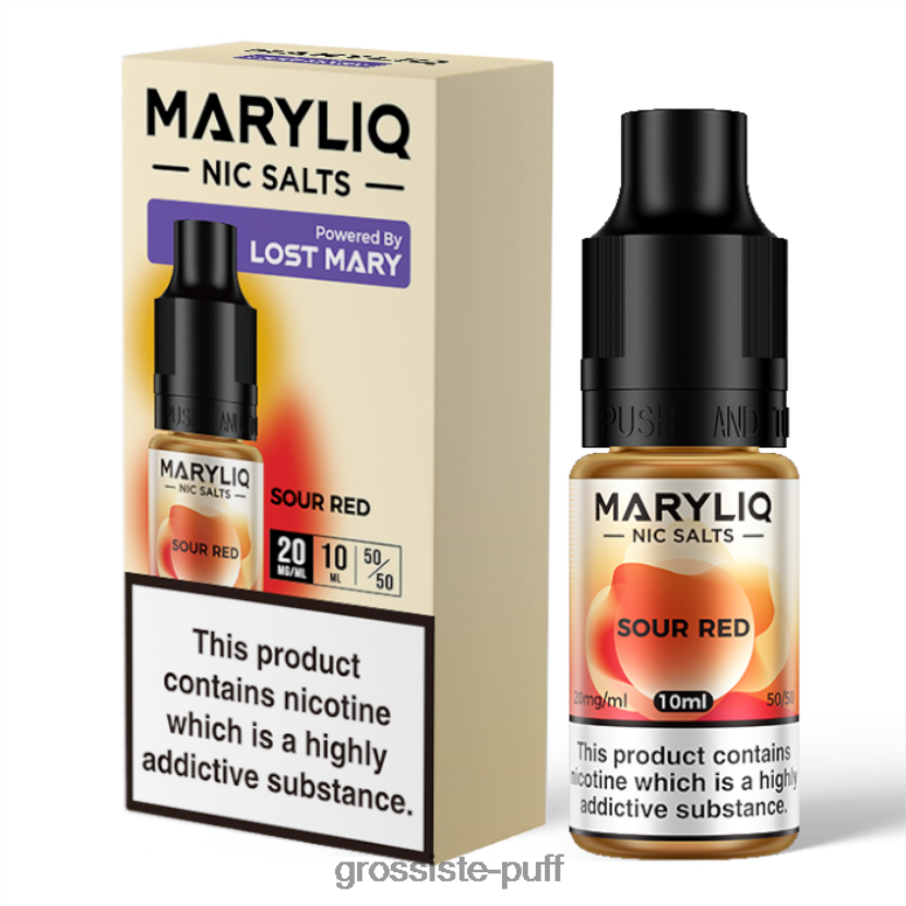 LOST MARY MARYLIQ Nic Salts - 10ml - 20mg Sour Red 0FPL40456