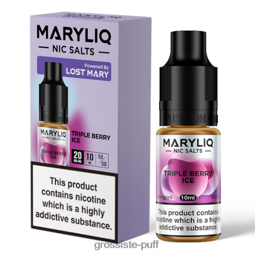 LOST MARY MARYLIQ Nic Salts - 10ml - 20mg Triple Berry Ice 0FPL40458