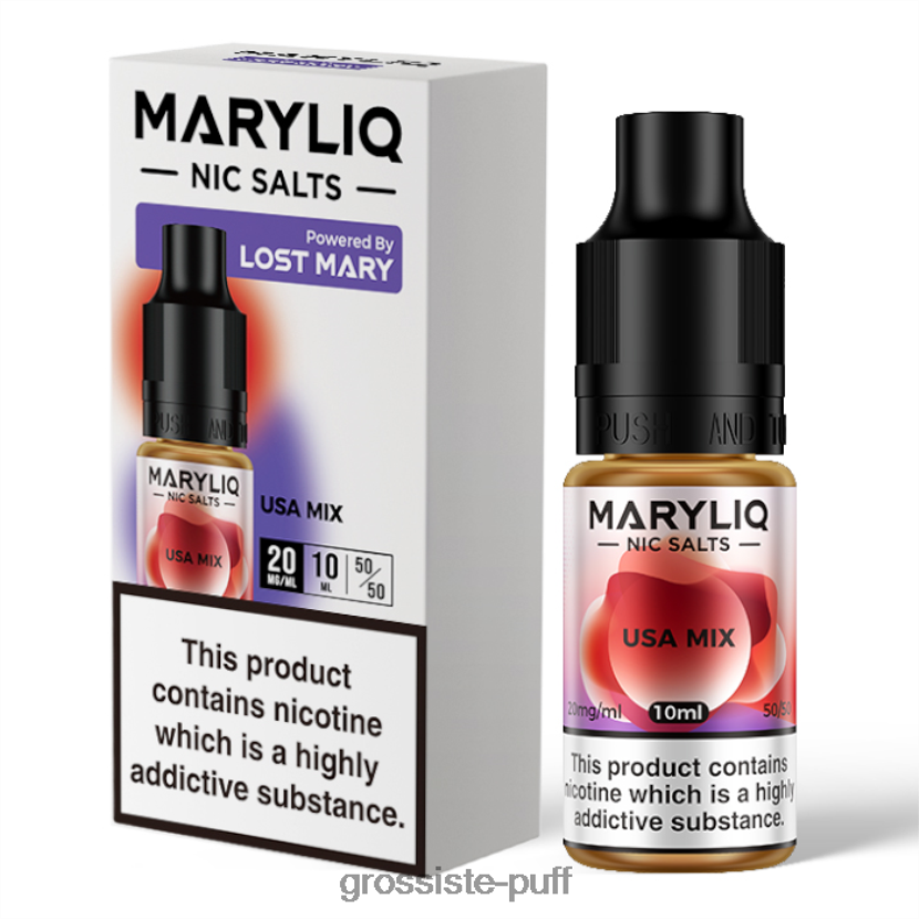 LOST MARY MARYLIQ Nic Salts - 10ml - 20mg USA Mix 0FPL40462