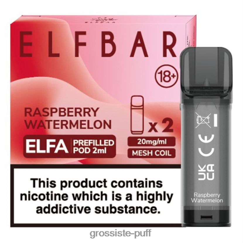 ELFBAR Elfa Pre-Filled Pod - 2ml - 20mg (2 Pack) Raspberry Watermelon 0FPL40330